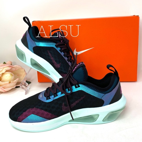 🎁 Santa’s Special 🎄 Nike Air Max Fly Black Laser Fuchsia Canvas Women's Size 7 - Picture 8 of 8